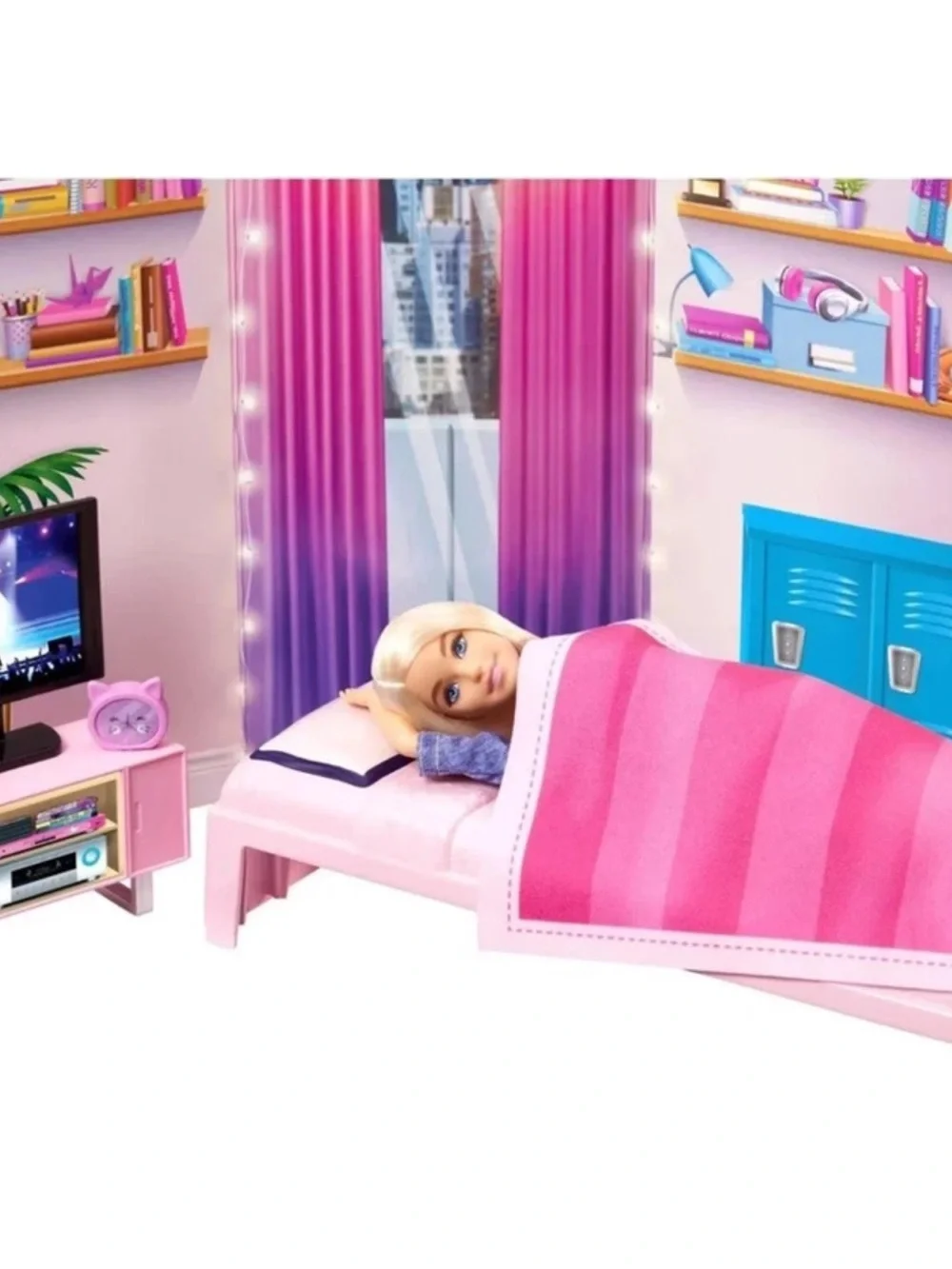 Barbie College Dorm Room Playset Big City Big Dreams w/ Furniture & Accessories